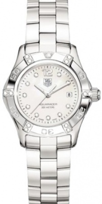 TAG Heuer Women's WAF141G.BA0813 Aquaracer Diamond Accented Watch TAG Heuer Women's WAF141G.BA0813 Aquaracer Diamond Accented Watch