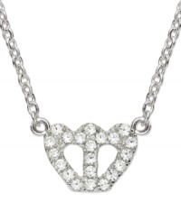 A darling crown for your little princess. CRISLU's children's necklace is embellished with shimmering cubic zirconias (1/8 ct. t.w.) and set in platinum over sterling silver. Approximate length: 13 inches + 1-1/2 inches. Approximate drop: 1/2 inch. A darling crown for your little princess. CRISLU's children's necklace is embellished with shimmering cubic zirconias (1/8 ct. t.w.) and set in platinum over sterling silver. Approximate length: 13 inches + 1-1/2 inches. Approximate drop: 1/2 inch.