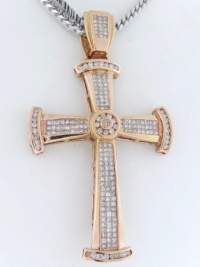 14k Rose Gold / Designer Cross Charm Pendant / 2.75ctw Diamonds 22.2 Grams SVP-3620Y 14k Rose Gold / Designer Cross Charm Pendant / 2.75ctw Diamonds 22.2 Grams SVP-3620Y