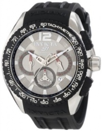 Invicta Men's 1850 S1 Chronograph Grey Dial Black Polyurethane Watch Invicta Men's 1850 S1 Chronograph Grey Dial Black Polyurethane Watch