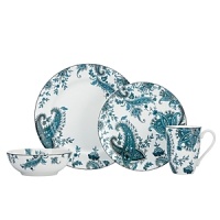 Pretty and playful in paisley, Marchesa by Lenox's Kashmir Garden 4-piece place setting is a sophisticated choice for everyday dining.