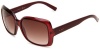 Gucci Women's 3207/S Rectangle Sunglasses,Bordeaux Frame/Brown Gradient Lens,One Size