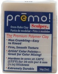 Polyform Premo! Sculpey Polymer Clay 2 Oz: Translucent Polyform Premo! Sculpey Polymer Clay 2 Oz: Translucent