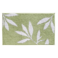 InterDesign Design Leaves Rug, Green/White, 34 Inch X 21 Inch InterDesign Design Leaves Rug, Green/White, 34 Inch X 21 Inch