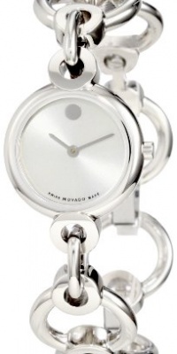 Movado Women's 0606488 Circlo Stainless Steel Silver Museum Dial Bracelet Watch