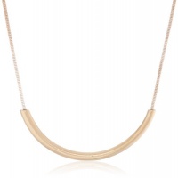 Kenneth Cole New York Metal Boost Gold Half Moon Necklace, 22