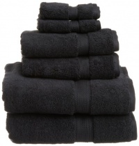 Superior 900 Gram Egyptian Cotton 6-Piece Towel Set, Black Superior 900 Gram Egyptian Cotton 6-Piece Towel Set, Black