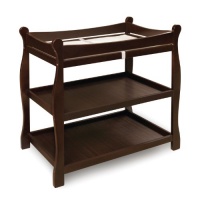Badger Basket Sleigh Style Changing Table, Espresso Badger Basket Sleigh Style Changing Table, Espresso