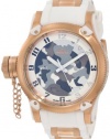 Invicta Men's 11340 Russian Diver Grey, Beige and Brown Camouflage Dial White Polyurethane Watch