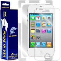 ArmorSuit MilitaryShield - Screen Protector + Skin Protector Shield Full Body for Apple iPhone 4S White with Lifetime Replacements ArmorSuit MilitaryShield - Screen Protector + Skin Protector Shield Full Body for Apple iPhone 4S White with Lifetime Replacements