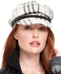 Better in black and white. Doff this trend-right topper from Nine West for a look that's decidedly newsworthy. Better in black and white. Doff this trend-right topper from Nine West for a look that's decidedly newsworthy.