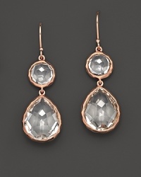 Ippolita Rosé Snowman Earrings in Clear Quartz Ippolita Rosé Snowman Earrings in Clear Quartz