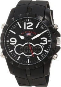 U.S. Polo Assn. Men's US9235 Black Analog Digital Strap Watch