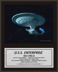 Star Trek: The Next Generation Enterprise NCC-1701-D Sublimated Plaque - 15 x 12 Star Trek: The Next Generation Enterprise NCC-1701-D Sublimated Plaque - 15 x 12
