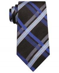 This cool patterned tie from Geoffrey Beene slims down to pair perfectly with your fitted shirt collection. This cool patterned tie from Geoffrey Beene slims down to pair perfectly with your fitted shirt collection.