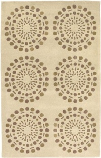 Surya BST-435 Bombay Cream 2-Feet 6-Inch by 8-Feet Area Rug Surya BST-435 Bombay Cream 2-Feet 6-Inch by 8-Feet Area Rug