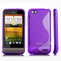JKase Premium Quality HTC One V / T320e HTC Primo Streamline TPU Case Cover - Retail Packaging-Purple JKase Premium Quality HTC One V / T320e HTC Primo Streamline TPU Case Cover - Retail Packaging-Purple
