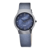 Skagen Women's 817SBLBC1 Quartz Ceramic Blue Mother-Of-Pearl Dial Watch Skagen Women's 817SBLBC1 Quartz Ceramic Blue Mother-Of-Pearl Dial Watch