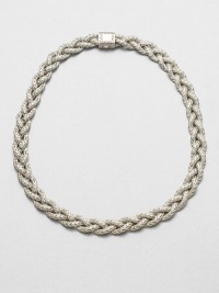 From the Classic Chain Collection. This nature-inspired style from a socially and environmentally responsible brand features intricately designed sterling silver chains in a braided style. Sterling silverLength, about 18Push clasp closureImported From the Classic Chain Collection. This nature-inspired style from a socially and environmentally responsible brand features intricately designed sterling silver chains in a braided style. Sterling silverLength, about 18Push clasp closureImported