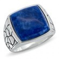 J.Goodman Sterling Silver Blue Sodalite Ring. Finger Size 11 J.Goodman Sterling Silver Blue Sodalite Ring. Finger Size 11