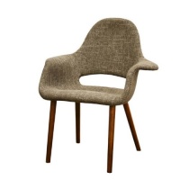 Forza Taupe Twill Mid-Century Style Accent Chair, Set of 2 Forza Taupe Twill Mid-Century Style Accent Chair, Set of 2