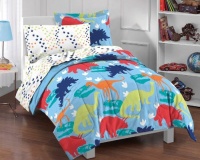 Dinosaur Prints Multicolor 5 Piece Twin Comforter Set Dinosaur Prints Multicolor 5 Piece Twin Comforter Set