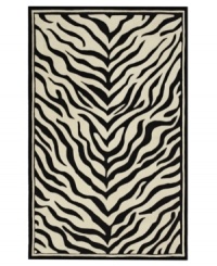 Nature-inspired designs lend beauty to the Utopia collection from Sphinx. Hand-tufted of fine wool, this lustrous rug's black and white zebra pattern is a gorgeous way to add sophisticated character to your home. With an ultrasoft hand for a blissful result. Nature-inspired designs lend beauty to the Utopia collection from Sphinx. Hand-tufted of fine wool, this lustrous rug's black and white zebra pattern is a gorgeous way to add sophisticated character to your home. With an ultrasoft hand for a blissful result.