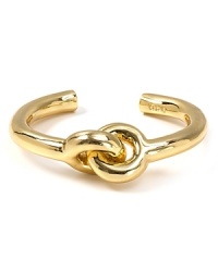 The on-target Archer cuff melds trend-smart knotted loops with glossy goldtone daring. Perfect peeking from the cuff of a fitted jacket over flared pants. The on-target Archer cuff melds trend-smart knotted loops with glossy goldtone daring. Perfect peeking from the cuff of a fitted jacket over flared pants.