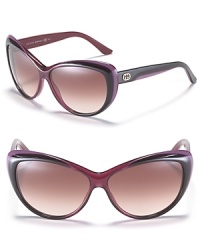 Ladylike cat eye sunglasses add a chic retro-inspired touch to your favorite ensemble. Ladylike cat eye sunglasses add a chic retro-inspired touch to your favorite ensemble.