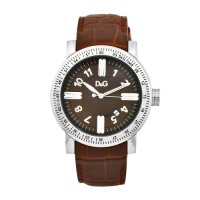 D&G Dolce & Gabbana Men's DW0484 Genteel Brown Leather Brown Dial Watch D&G Dolce & Gabbana Men's DW0484 Genteel Brown Leather Brown Dial Watch