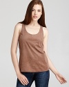 This AG Adriano Goldschmied tank delivers a supple suede look and is finished with an exposed back zip for added edge.