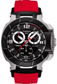 Tissot Men's T0484172705701 T-Race Red Strap Chronograph Watch