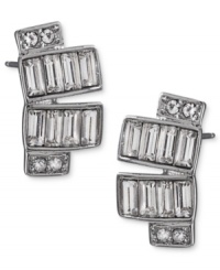 Bright and beautiful. Carolee's button stud earrings are crafted from silver-tone mixed metal with glass crystals and stones making for a look that's both radiant and resplendent. Approximate drop: 1/8 inch. Bright and beautiful. Carolee's button stud earrings are crafted from silver-tone mixed metal with glass crystals and stones making for a look that's both radiant and resplendent. Approximate drop: 1/8 inch.