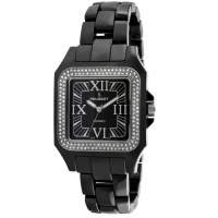 Peugeot Women's PS4897BK Swiss Ceramic Swarovski Crystal Black Dial Watch Peugeot Women's PS4897BK Swiss Ceramic Swarovski Crystal Black Dial Watch