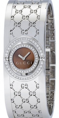 GUCCI Women's YA112504 Twirl 112 Series Diamond Bangle Watch GUCCI Women's YA112504 Twirl 112 Series Diamond Bangle Watch