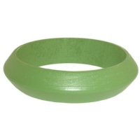 3/4 High Wooden Bangle, In Green 3/4 High Wooden Bangle, In Green