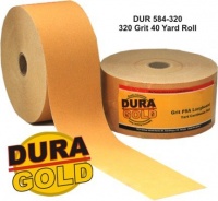 DURA-GOLD 320 Grit 2-3/4 PSA Roll Longboard Sandpaper DURA-GOLD 320 Grit 2-3/4 PSA Roll Longboard Sandpaper