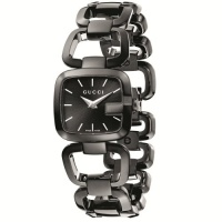 Gucci Women's YA125504 G-Gucci Small Black IP Steel Bracelet Watch Gucci Women's YA125504 G-Gucci Small Black IP Steel Bracelet Watch