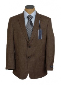 Tommy Hilfiger Mens 2 Button Brown Nailhead Trim Fit Wool Sport Coat Jacket Tommy Hilfiger Mens 2 Button Brown Nailhead Trim Fit Wool Sport Coat Jacket