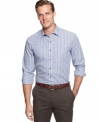 Refined plaid shirt by Tasso Elba. Makes a great gift.