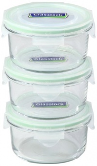 Kinetic Go Green Glass Lock Series Round 14-Ounce 6-Piece Set