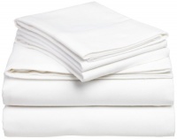 Pinzon Signature 190-Gram Cotton Velvet Flannel Queen Sheet Set, White Pinzon Signature 190-Gram Cotton Velvet Flannel Queen Sheet Set, White