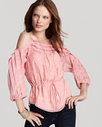 Rebecca Taylor Blouse - Drop Shoulder with Tie Waist Rebecca Taylor Blouse - Drop Shoulder with Tie Waist