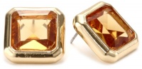 Anne Klein Bernal Heights Gold-Tone Acrylic Stone Earrings