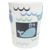 Allure Home Creations Whale Watch Printed Plastic Wastebasket Allure Home Creations Whale Watch Printed Plastic Wastebasket