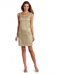 Jones New York Women's Scroll Lace Sleeveless Sheath Dress Jones New York Women's Scroll Lace Sleeveless Sheath Dress