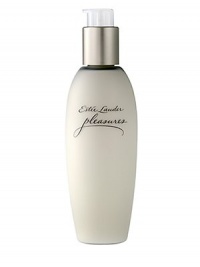 Perfectly capturing the modern taste for light, transparent fragrances, Estée Lauder pleasures is a delightful sheer floral created from lilies and peonies, jasmine and Kara-Karounde blossoms, all tingling with the rare essence of Baie Rose. It reflects a modern woman's desire to experience life's little pleasures every day. The Body Lotion is a luxurious, lightweight lotion that leaves skin feeling smooth, silky...and surrounded with the delightful new spirit in fragrance. 8.4 oz. Perfectly capturing the modern taste for light, transparent fragrances, Estée Lauder pleasures is a delightful sheer floral created from lilies and peonies, jasmine and Kara-Karounde blossoms, all tingling with the rare essence of Baie Rose. It reflects a modern woman's desire to experience life's little pleasures every day. The Body Lotion is a luxurious, lightweight lotion that leaves skin feeling smooth, silky...and surrounded with the delightful new spirit in fragrance. 8.4 oz.