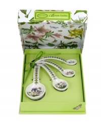 A dash of Botanic Garden will do any recipe good. Measuring spoons with the lifelike blooms and triple-leaf border of Portmeirion's beloved dinnerware collection are a must for the green thumb's kitchen. A dash of Botanic Garden will do any recipe good. Measuring spoons with the lifelike blooms and triple-leaf border of Portmeirion's beloved dinnerware collection are a must for the green thumb's kitchen.