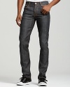 Skinny, but not too skinny. A narrow straight leg and cool wash update these Nudie Jeans Co jeans.