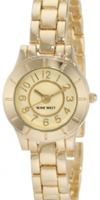 Nine West Women's NW1190CHGB Gold-Tone Champagne Dial Bracelet Watch Nine West Women's NW1190CHGB Gold-Tone Champagne Dial Bracelet Watch